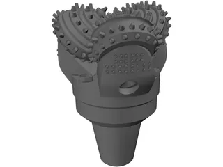 Tricone Drill Bit 3D Model preview