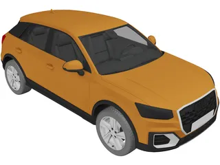 Audi Q2 (2017) 3D Model preview