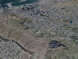 Cape Town City Bowl, South Africa (2019) 3D Model preview