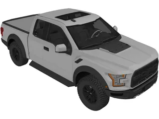 Ford F-150 Raptor (2017) 3D Model preview