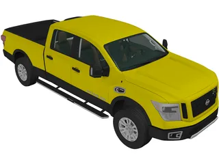 Nissan Titan XD Crew Cab (2016) 3D Model preview