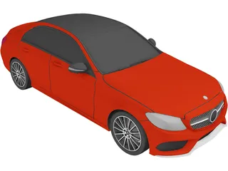 Mercedes-Benz C43 AMG 3D Model preview