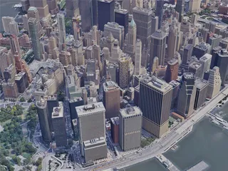 New York City, Lower Manhattan, USA (2019) 3D Model preview