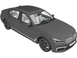 BMW M760Li (2016) 3D Model preview