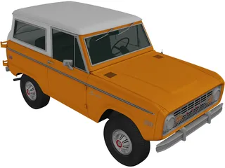 Ford Bronco (1975) 3D Model preview