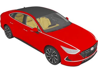 Hyundai Sonata (2020) 3D Model preview