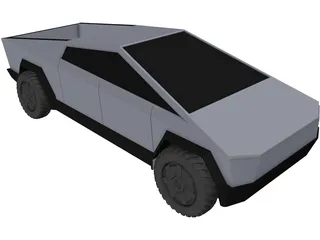 Tesla Cybertruck 3D Model preview
