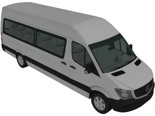 Mercedes-Benz Sprinter H2L3 (2013) 3D Model preview
