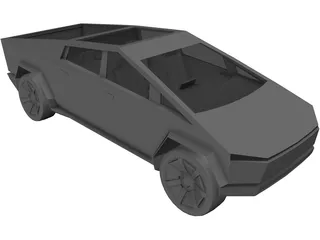 Tesla Cybertruck (2019) 3D Model preview