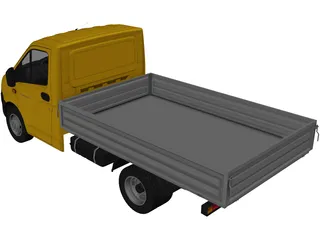 Gaz Gazelle Next 3D Model preview