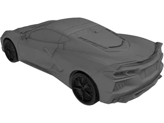 Chevrolet Corvette C8 (2019) 3D Model preview