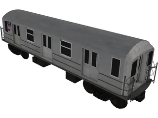 Subway Car 3D Model preview