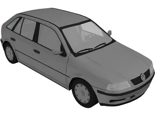 Volkswagen Gol G3 3D Model preview