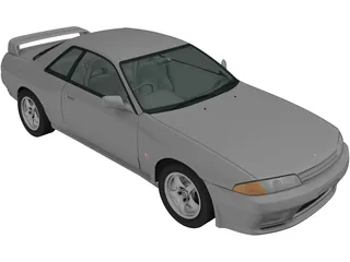Nissan Skyline R32 GT-R Coupe (1989) 3D Model preview