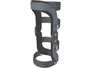 Human Knee Joint Brace 3D Model preview