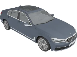 BMW 750i 7-series [G11] (2016) 3D Model preview