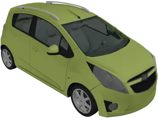 Chevrolet Beat (2010) 3D Model preview