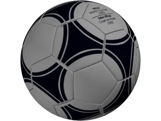 Adidas Football Ball (1982) 3D Model preview