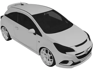Opel Corsa (2016) 3D Model preview