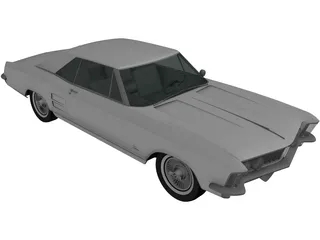 Buick Riviera (1963) 3D Model preview