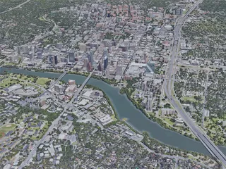 Austin City, TX, USA (2019) 3D Model preview