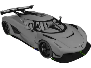 Koenigsegg Jesko (2020) 3D Model preview