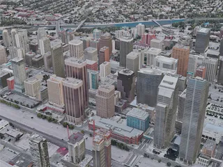 Calgary City, AB, Canada (2019) 3D Model preview