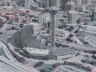 Dallas City, TX, USA (2019) 3D Model preview