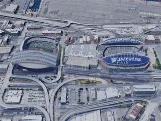 Seattle City, WA, USA (2019) 3D Model preview