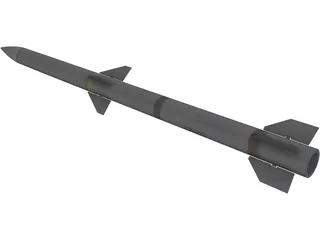 AIM120D Missile 3D Model preview