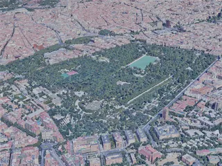 Madrid City, Spain (2019) 3D Model preview