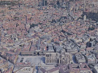Milan City, Italy (2019) 3D Model preview