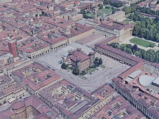 Turin City, Italy (2019) 3D Model preview