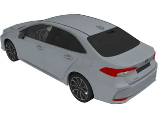 Toyota Corolla (2019) 3D Model preview