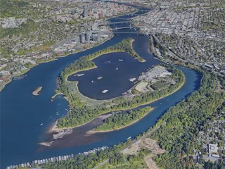 Portland City, OR, USA (2019) 3D Model preview