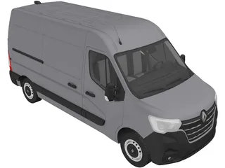 Renault Master (2020) 3D Model preview