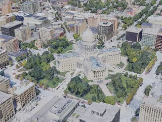 Madison City, WI, USA (2019) 3D Model preview