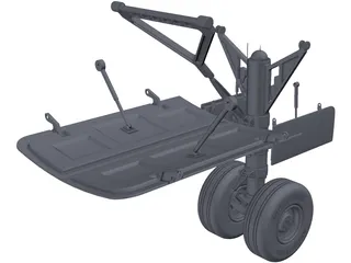 Boeing 737 Landing Gear 3D Model preview