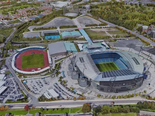 Manchester City, UK (2019) 3D Model preview