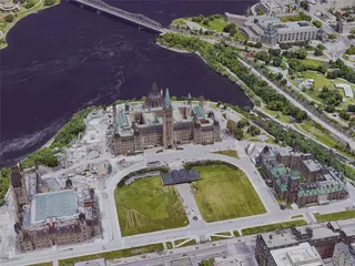 Ottawa City, ON, Canada (2019) 3D Model preview