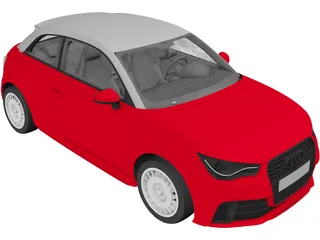 Audi A1 3D Model preview