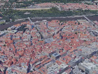 Prague City, Czechia (2019) 3D Model preview