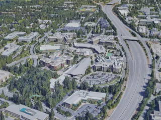 Redmond City, WA, USA (2019) 3D Model preview