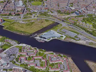Glasgow City, UK (2019) 3D Model preview