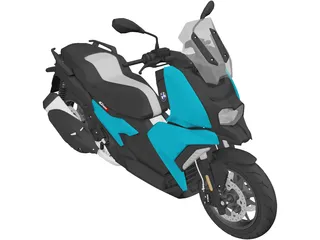 BMW C400X Sport (2018) 3D Model preview