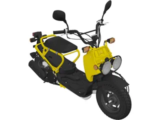 Honda NPS50 Zoomer Ruckus (2005) 3D Model preview