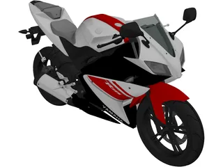 Yamaha YZF-R125 (2011) 3D Model preview