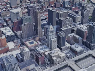 Cincinnati City, OH, USA (2019) 3D Model preview