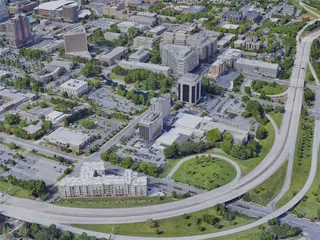 Charlotte City, NC, USA (2019) 3D Model preview