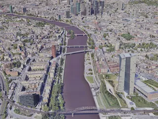 Frankfurt City, Germany (2019) 3D Model preview